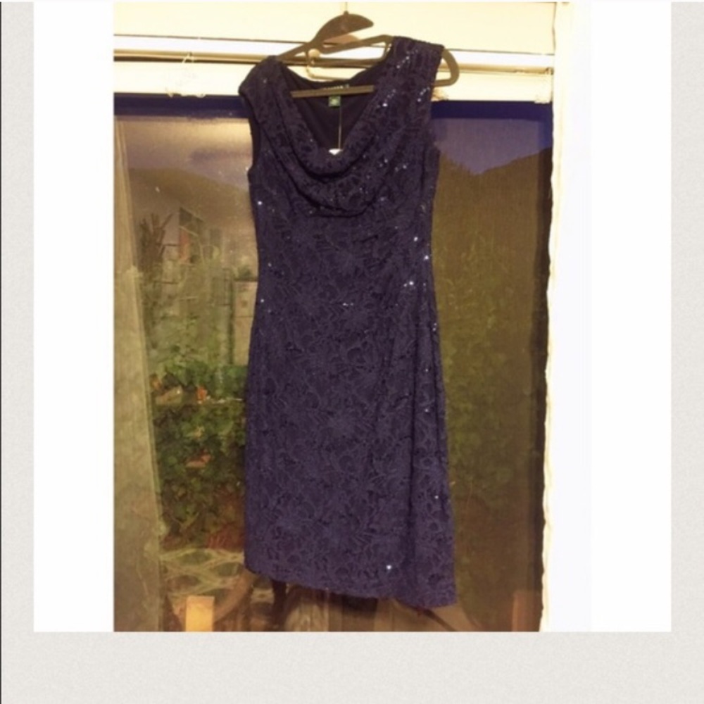 COPY - RALPH LAUREN SEQUENCE DEEP BLUE DRESS